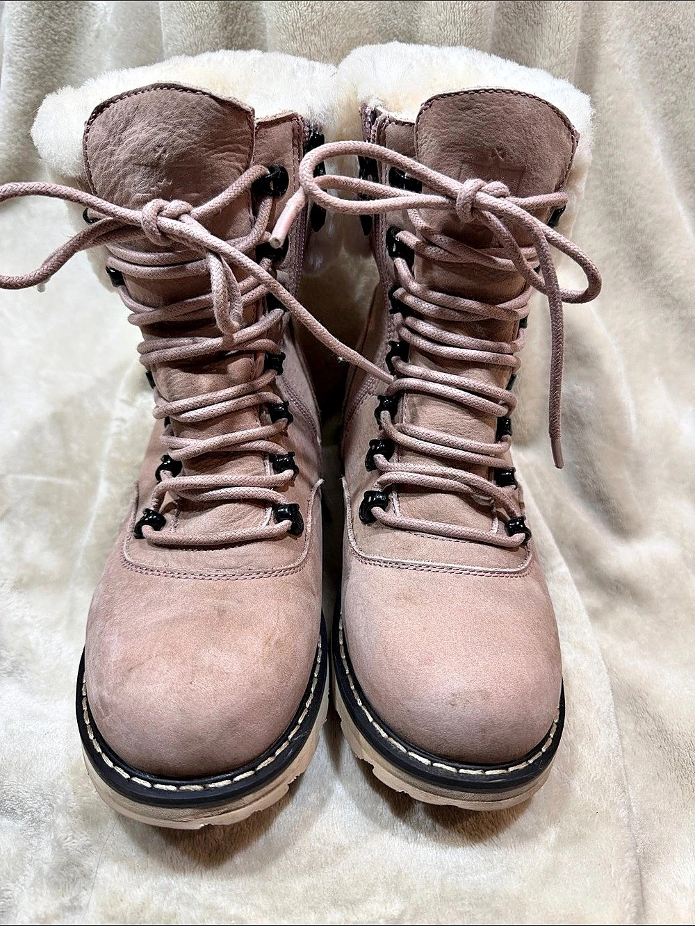 Royal Canadian Cambridge Boot Waterproof Fur Cuff Boots US 6